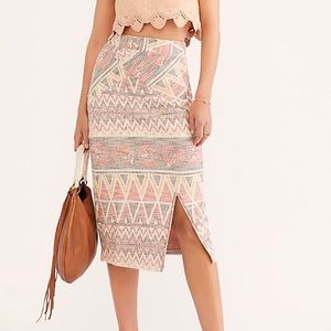 Free People Mendocino midi skirt.